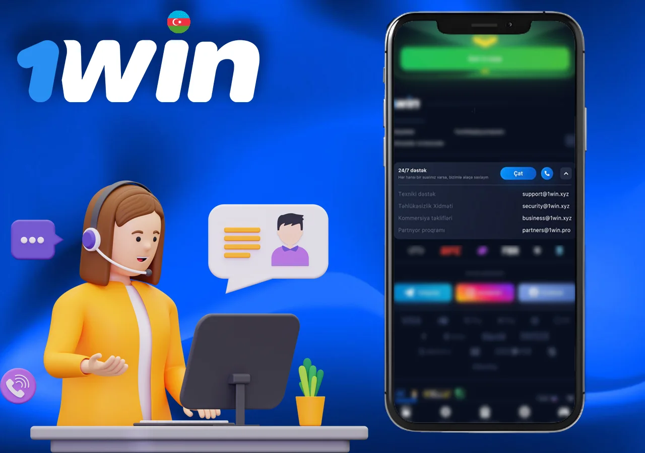 1Win müştərilərə gecə-gündüz texniki dəstək